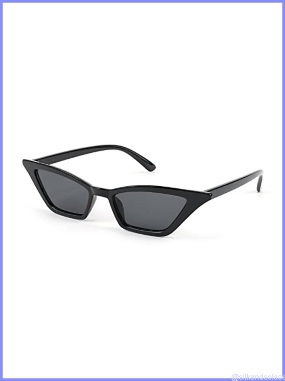 Small Cat Eye Sunglasses Vintage Square Shade UV400 Eyewear